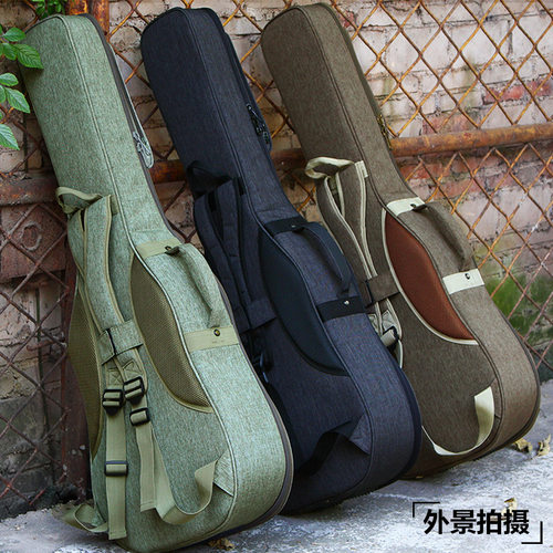 ruiz鲁伊斯加厚木吉他包双肩背包4041寸民谣36寸39寸古典琴袋防水