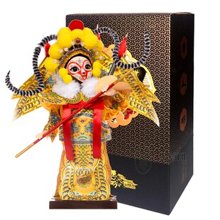 唐人坊绢人 北京特色礼物娟人摆件京剧脸谱 京剧娃娃出国礼品