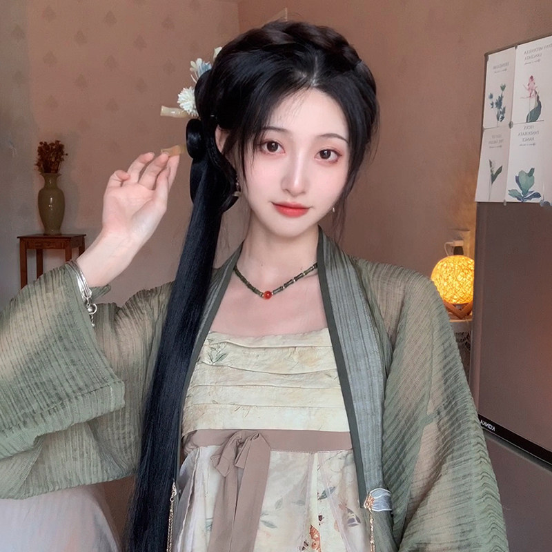 汉服假发一体式古风发髻新中式马发包/丸子