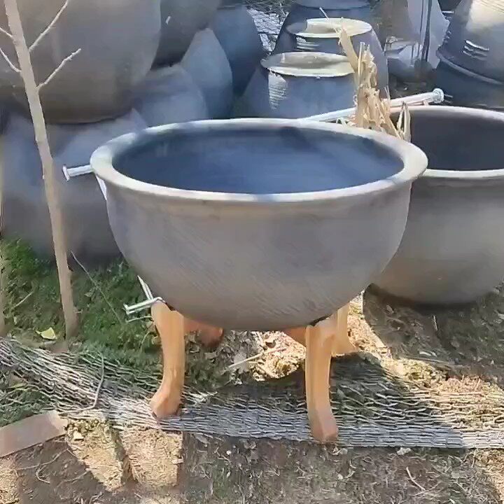 实木花盆木架素烧工艺花盆锦鲤缸金鱼缸睡莲荷花缸种藕造景大水缸