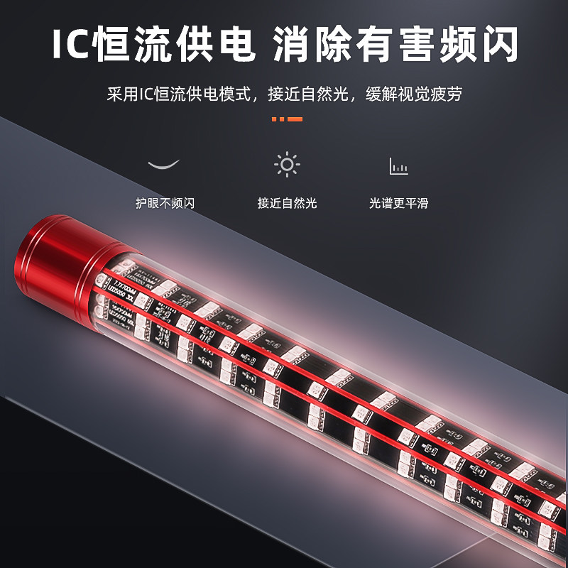龙鱼灯鱼缸灯led灯防水超亮潜水灯增红增艳不红水照明专用三基色