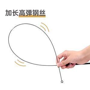 HAKE黑咔逗猫棒羽毛带铃铛替换头自嗨解闷吸盘长杆猫玩具耐咬神器