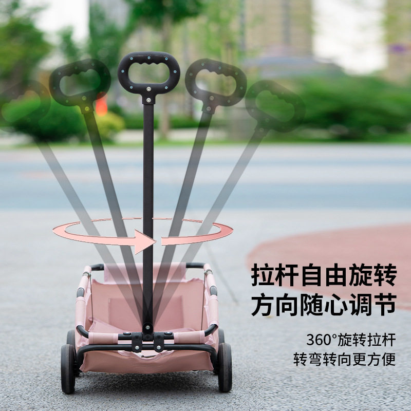 小型宠物推车狗狗猫咪泰迪遛狗拖车外出旅行取快递买菜车轻便折叠