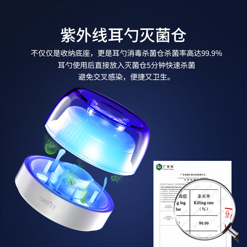 善尼体智能可视采耳棒高清内窥镜杀菌采耳仪儿童成人挖耳工具套装