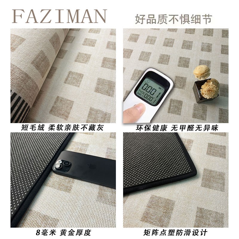 地毯客厅新款轻奢高级感卧室地垫大面积全铺室内防滑垫子床边坐垫