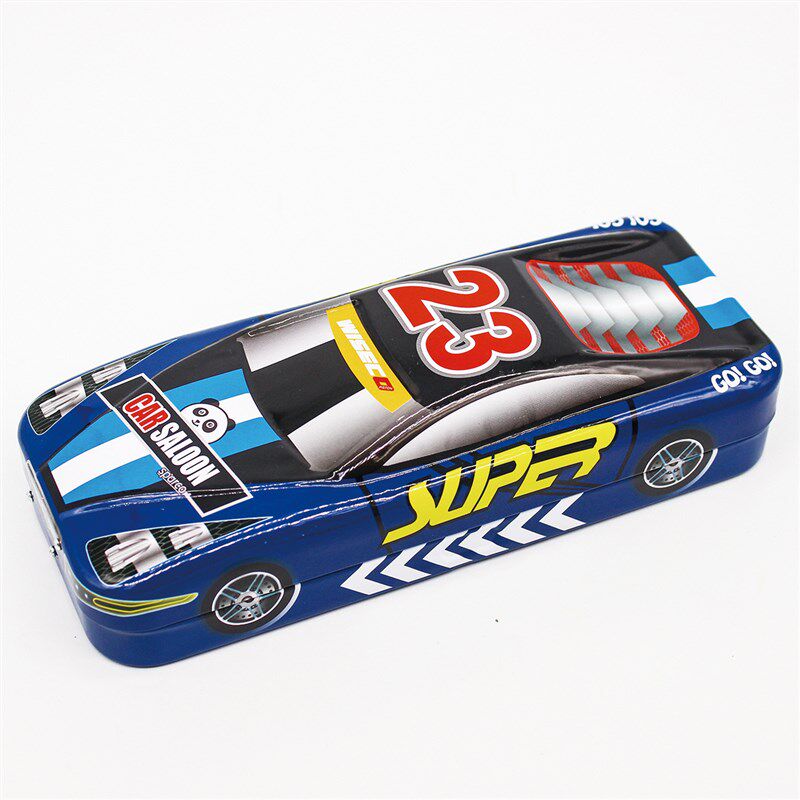 汽车文具盒三层双层加厚大容量文具盒一年级铅笔盒小学生文男女款