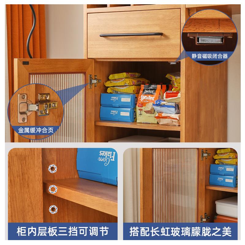 实木酒柜吧桌北欧吧椅组合小型户型轻奢餐桌阳台休闲吧台桌高脚桌