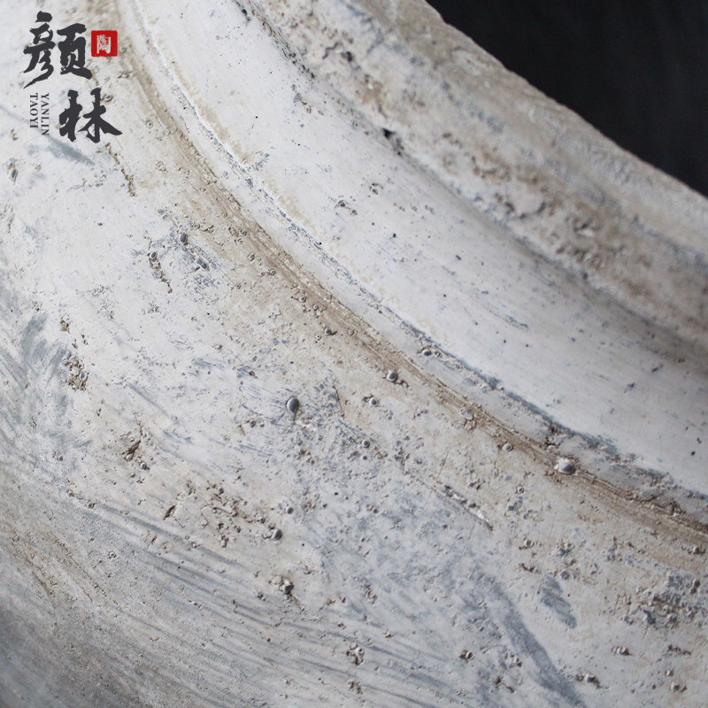 花坛子圆坛花瓶圆肚子瓶大肚罐子民宿装饰仿古罐仛寂风花瓶圆花盆