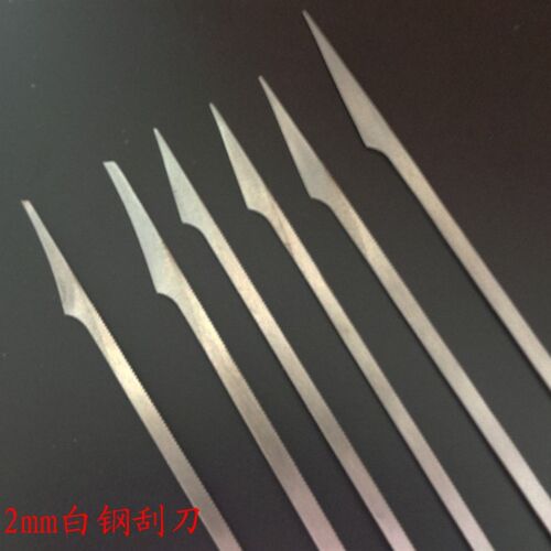 扬州三把刀修脚师傅厚2mm白钢标准刮刀 修脚刀去死皮了老茧直口刮