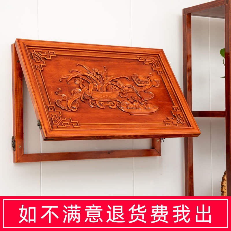 新中式实木客厅电表箱装饰画光纤多媒体强弱电闸表盒壁挂画遮挡箱