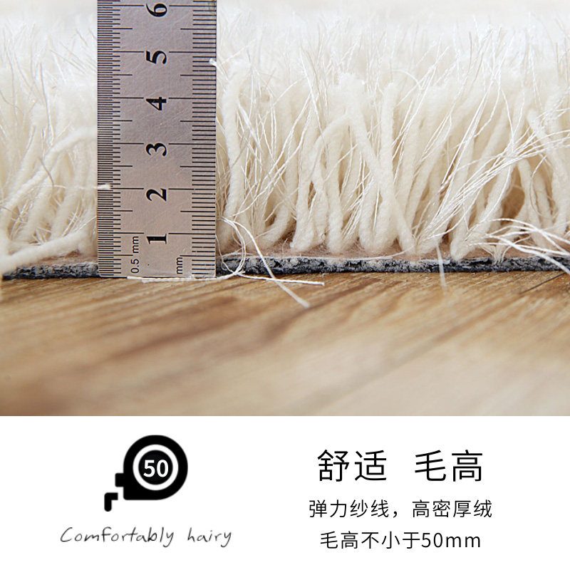 地毯客厅茶几衣帽间加厚卧室白色床边房间服装店定制阳台北欧长毛