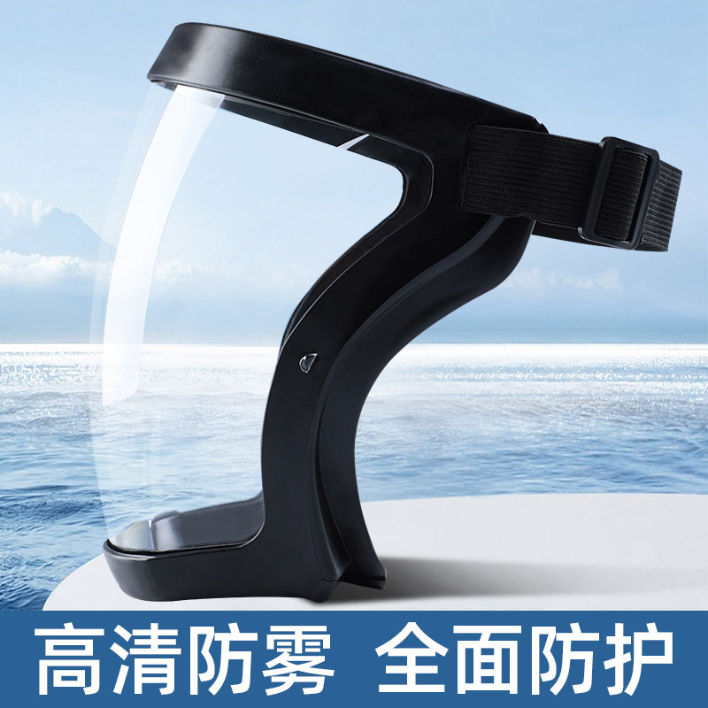 高透明防护面罩透明全脸头罩高清防粉尘不起雾打农护脸防沙面具