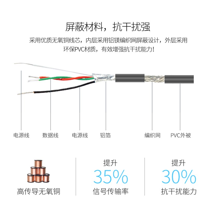 USB转232串口线 USB转9针串口COM母头公头 工业级USB串口转换器