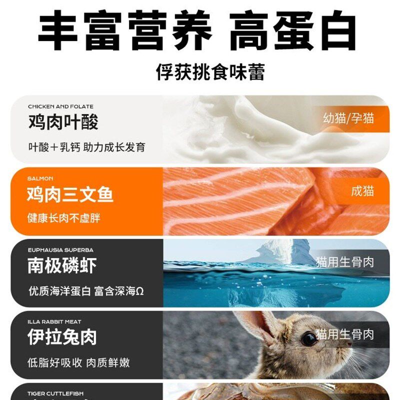 领先猫罐头墨鱼主食罐猫咪全价主食罐主食湿粮餐盒营养猫饭