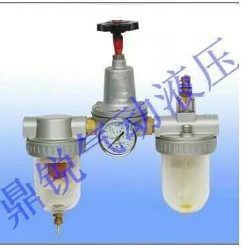 全铝合金油水分离器 铝合金水杯过滤器 DN40 1.5自动排水三联体