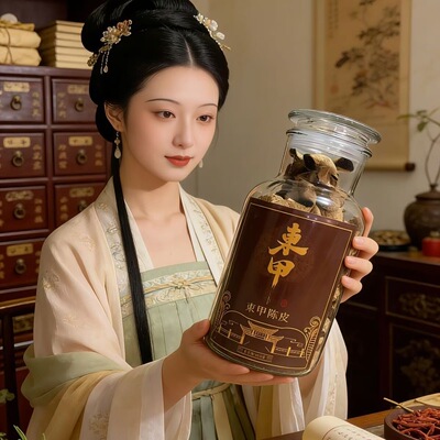 東甲高端礼盒陈皮岁月中国风玻璃250g珍藏手工密封罐（赠礼袋）