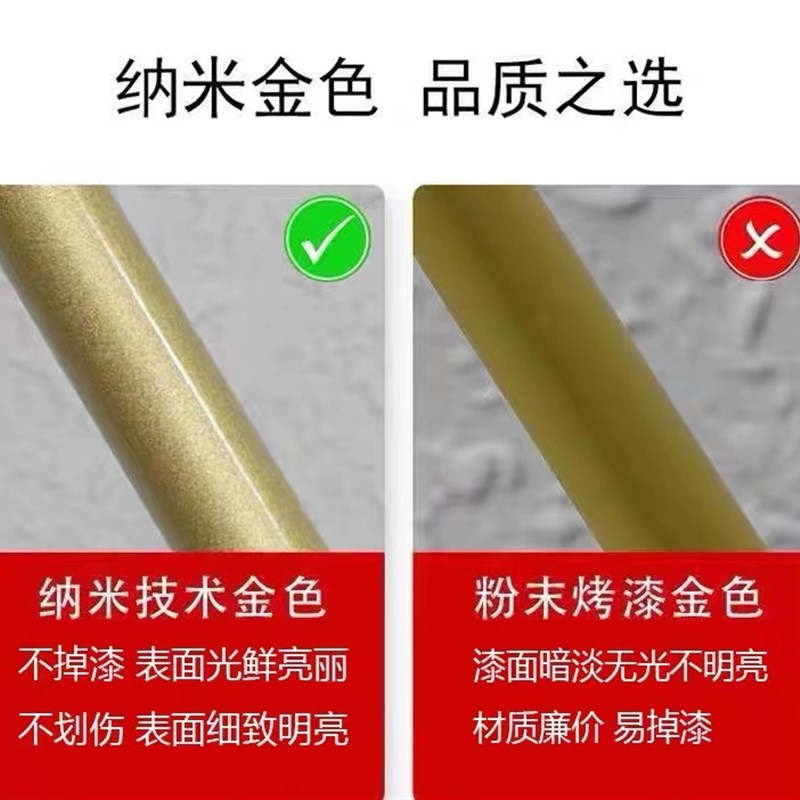 简约晾衣架金色服装展示架家用挂衣架女装店落地架置地晒衣架