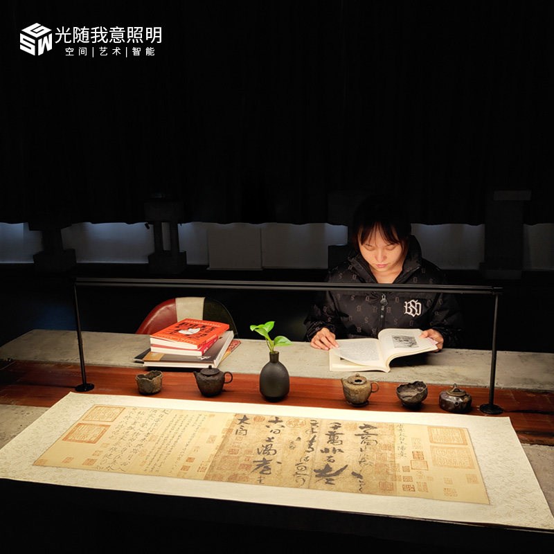 学校书桌面龙门型阅读灯阅览室图书馆定制书房办公桌智能护眼台灯