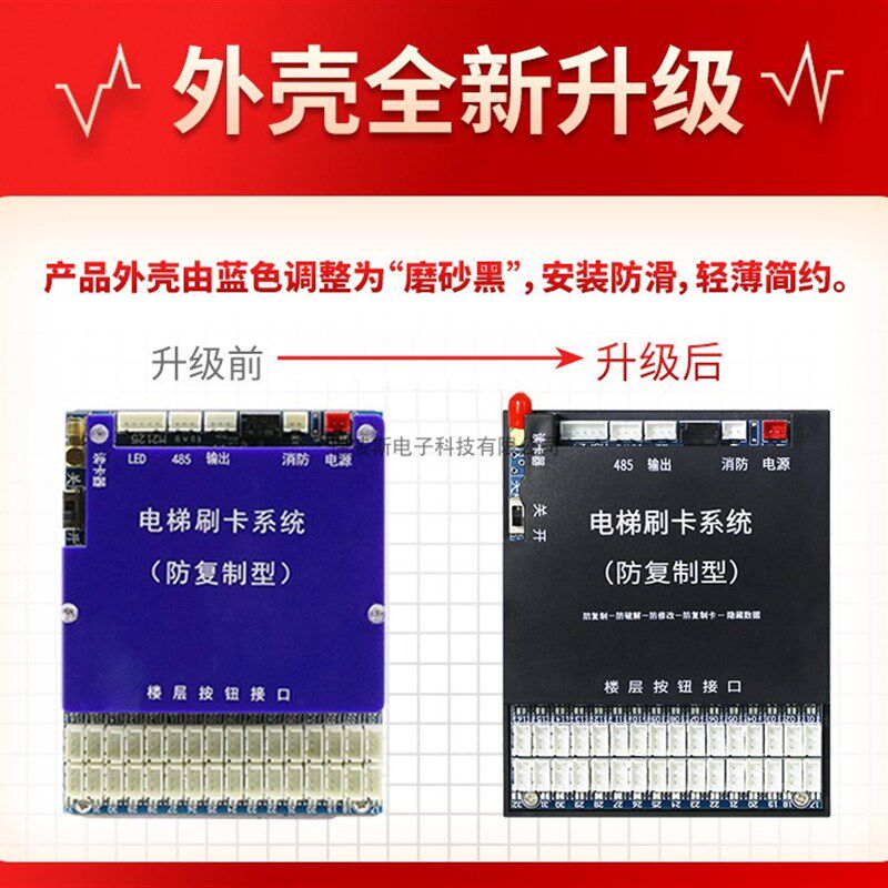 电梯控制系统智能IC卡电梯刷卡机防复制门禁系统人脸识别指纹密码
