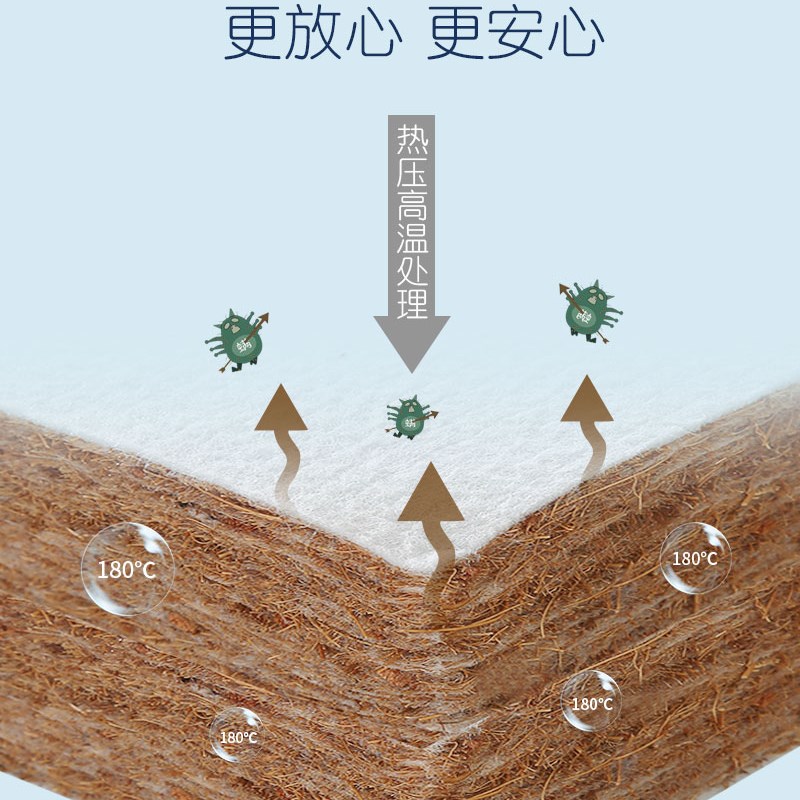 巴布童话婴儿床床垫天然椰棕宝宝新生儿童拼接床乳胶垫幼儿园定制