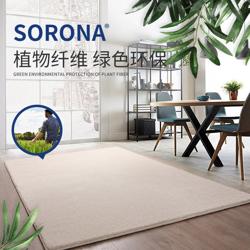 地毯卧室客厅床边满铺房间纯色茶几北欧家用环保简约长毛定制地垫