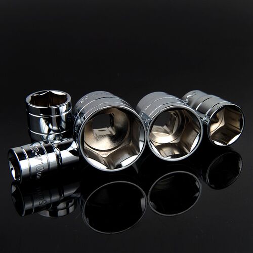 外六角套筒头子22-24mm27号套头套管电动扳手1/2大飞棘轮套筒扳手