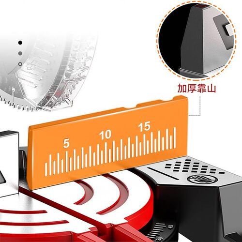 锯铝机高精度多功能木材铝材铝合金切割机10寸255小型45度斜切锯