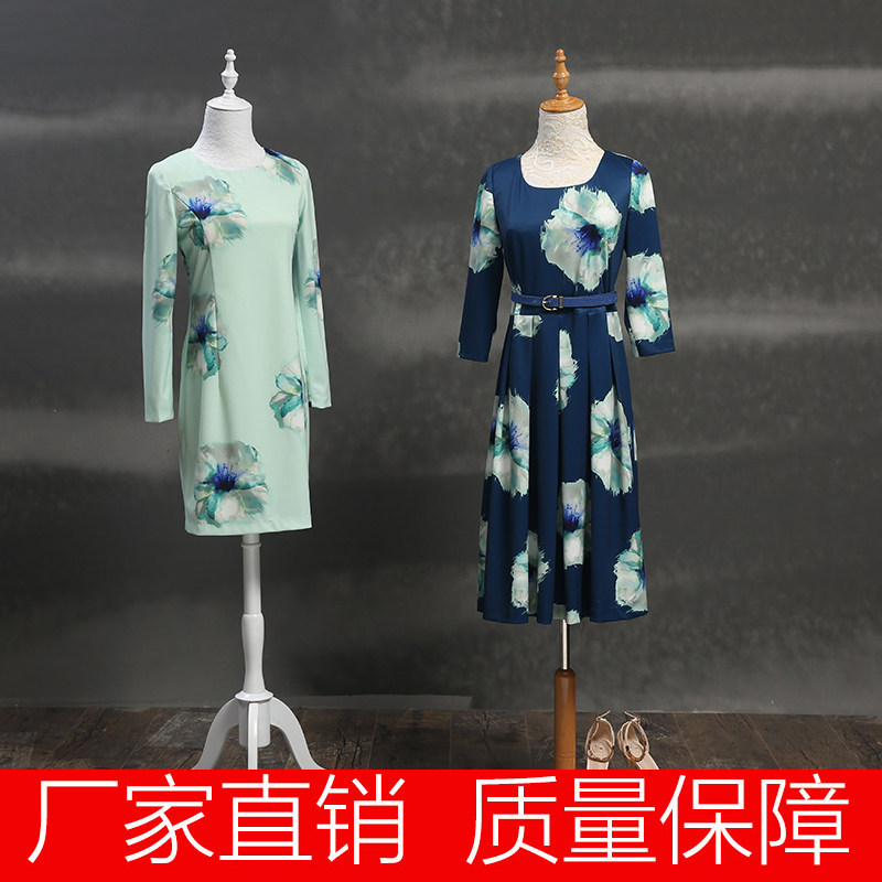 服装店模特道具韩式复古蕾丝包布半身女模特架橱窗人台婚纱展示架