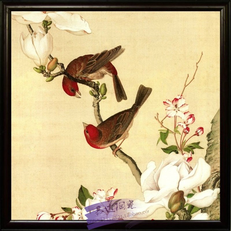 景德镇 瓷板画 郎世宁 陶瓷画 瓷片画 瓷器画 装饰画墙画壁画挂画