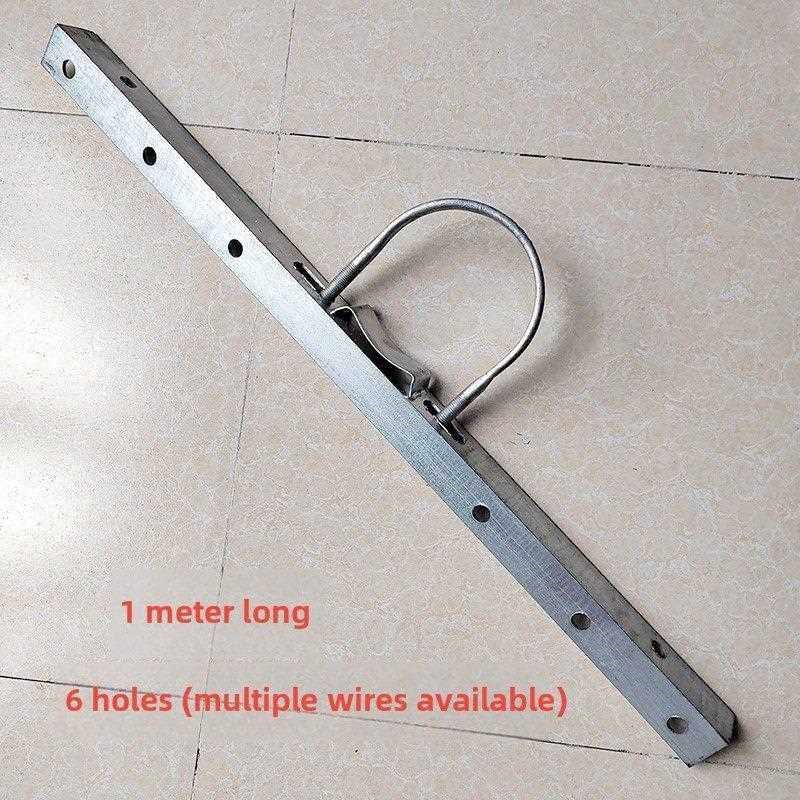 电线杆交叉拉伸器160箍引线管螺纹器热浸镀锌角铁1米长2线4线瓷瓶