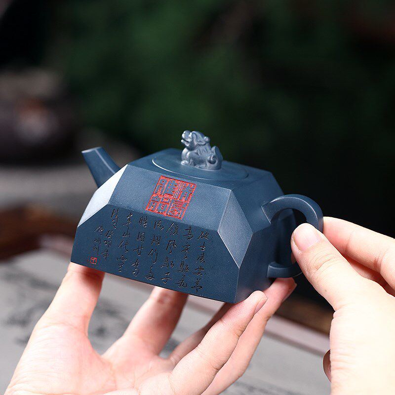 宜兴紫砂壶纯手工紫砂茶具四方器民国绿泥茶壶杯泡茶家用套装