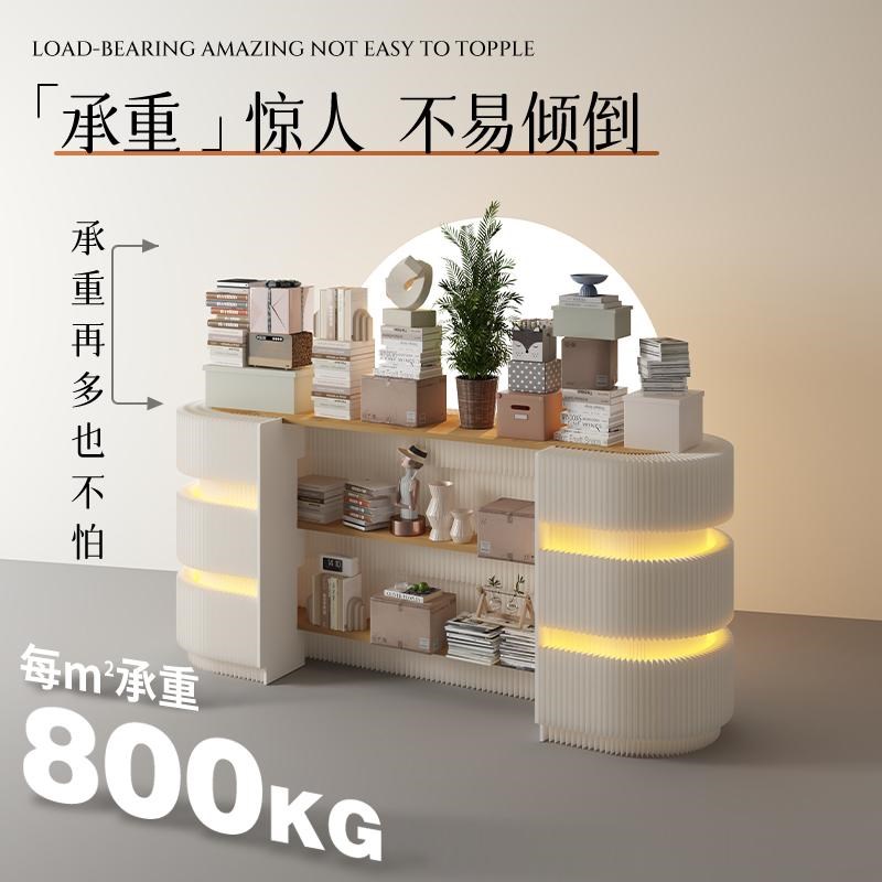 发光前台迎宾接待台收银服装店小型柜台商场展会移动吧台柜台展台