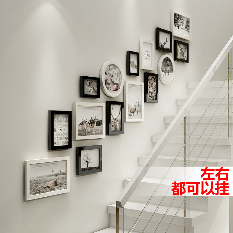 楼道间背景墙壁 ins挂件楼梯墙面装饰画创意走廊墙上贴画玄关挂画