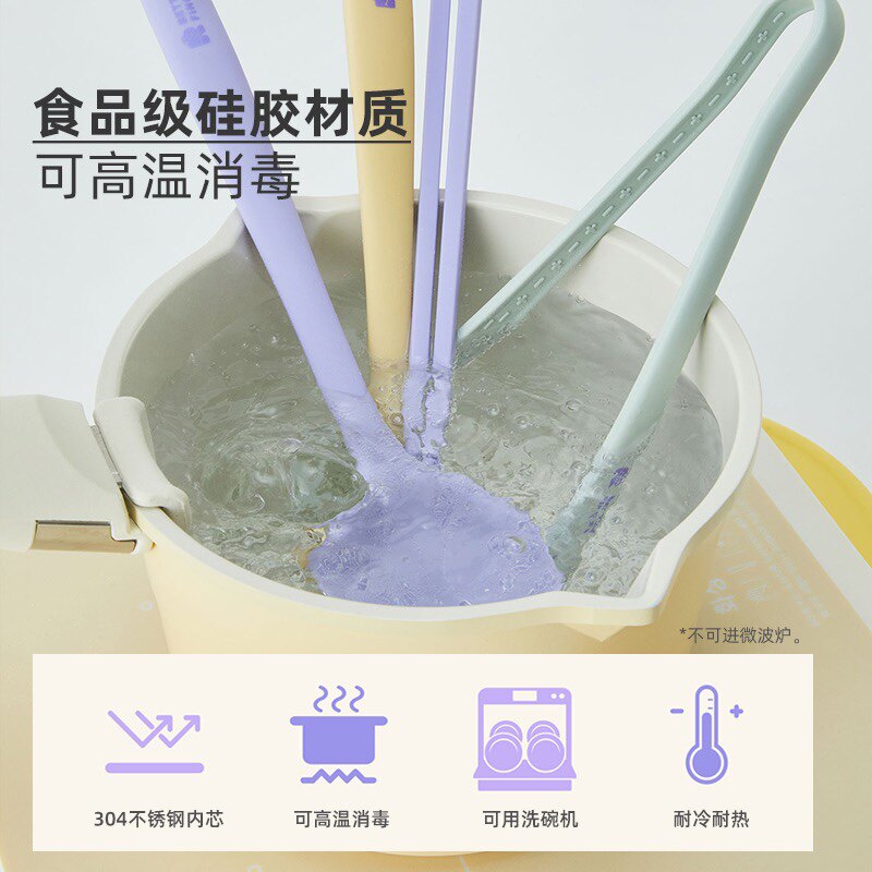 LLM韩国BEF硅胶锅铲炒铲炒勺煎铲硅胶夹食品级硅胶锅铲烘焙铲勺