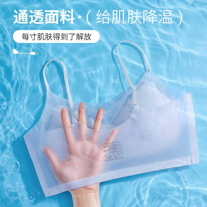 小胸聚拢可外露细肩带无痕美背内衣女收副乳防下垂不空杯抹胸薄款