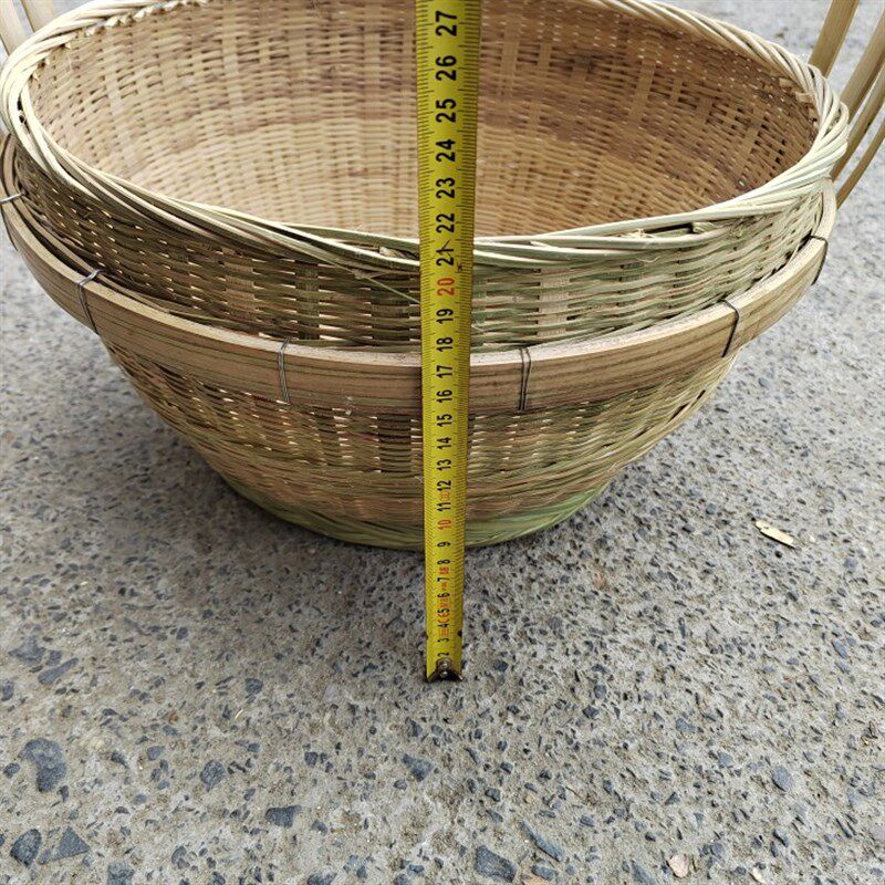 竹编手工艺术品箩格 箩筐 竹篮子带盖客家箩隔一个包邮