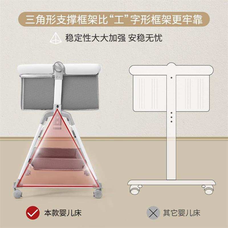 清仓处理多功能可折叠婴儿床可移动便携式新生宝宝摇篮床拼接大床