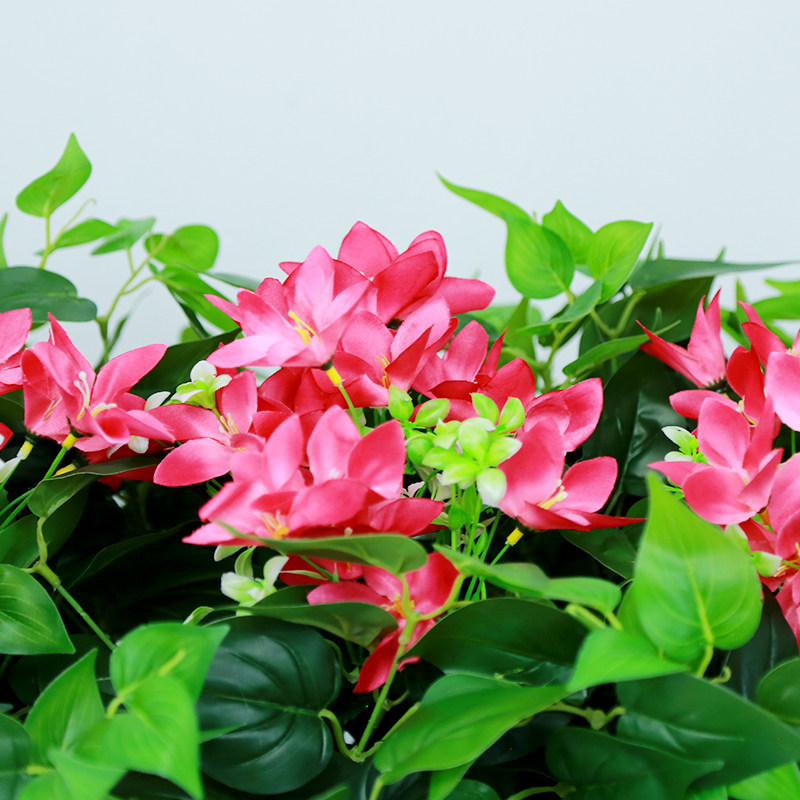 仿真假花绿萝绿植花箱花槽长条栅栏隔断室内外插花塑料花艺可定制