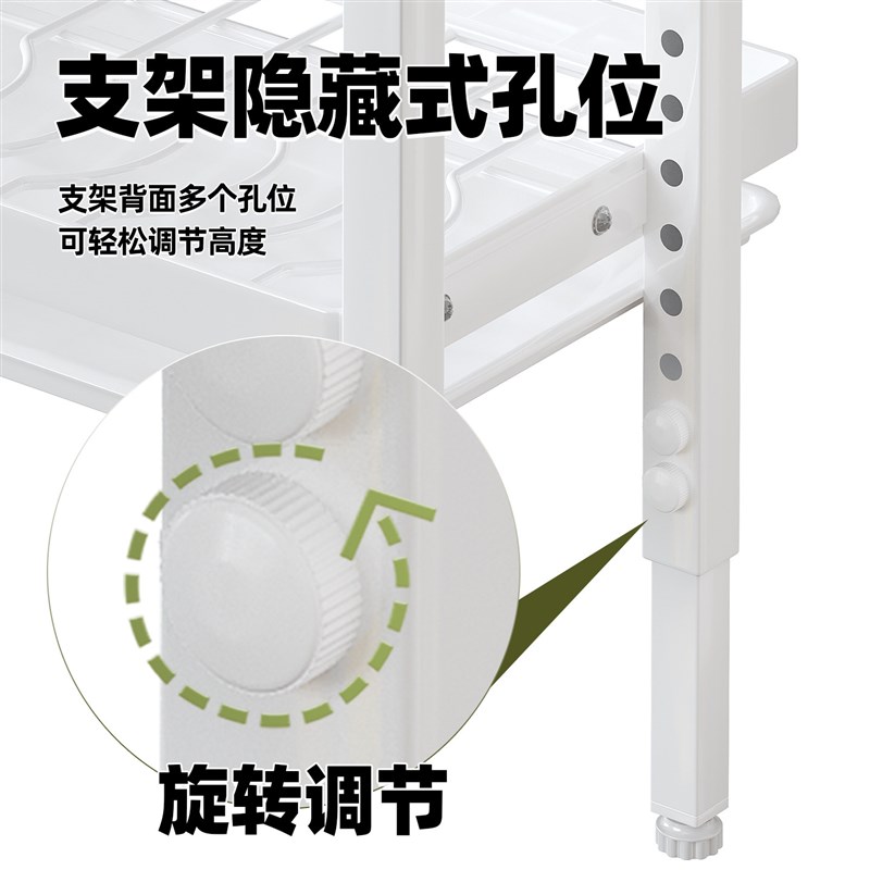 厨房沥水碗碟收纳架窗台置物架窗边盒高低脚碗盘碗筷盘缝隙洗碗池