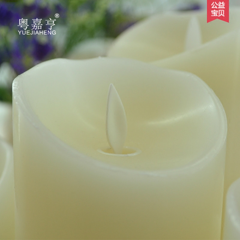 大直径USB充电led电子蜡烛灯仿真摇摆火苗求婚布置浪漫求爱表白