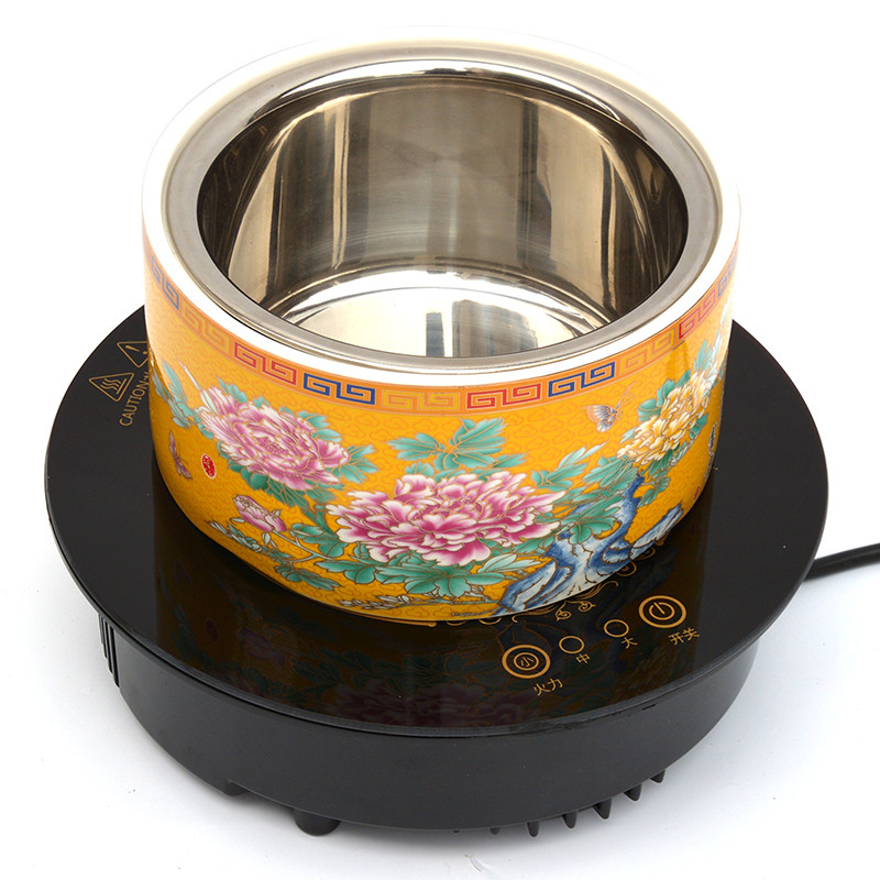 君耀245MM1500W商用火锅店电磁炉圆形线控嵌入式一人小型迷你房车