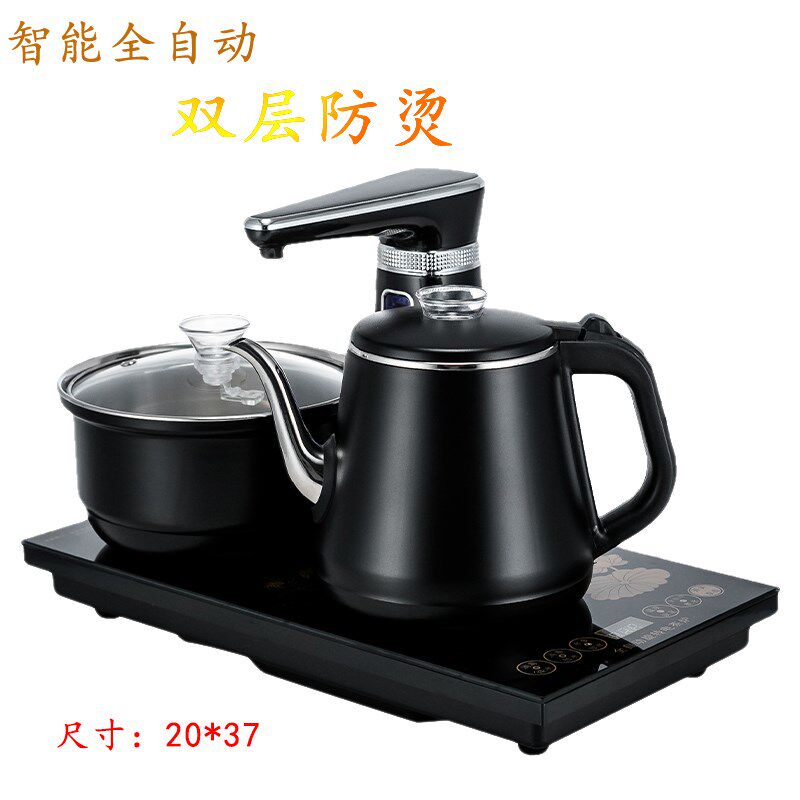 全智能电热烧水壶自动上水家用泡茶消毒一体抽水式茶炉台嵌茶盘具