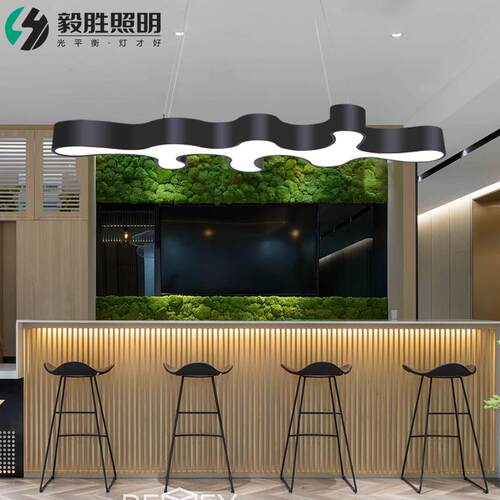 北欧设计师饭厅办公室前台艺术吊灯创意珊瑚造型灯LED工业防风灯