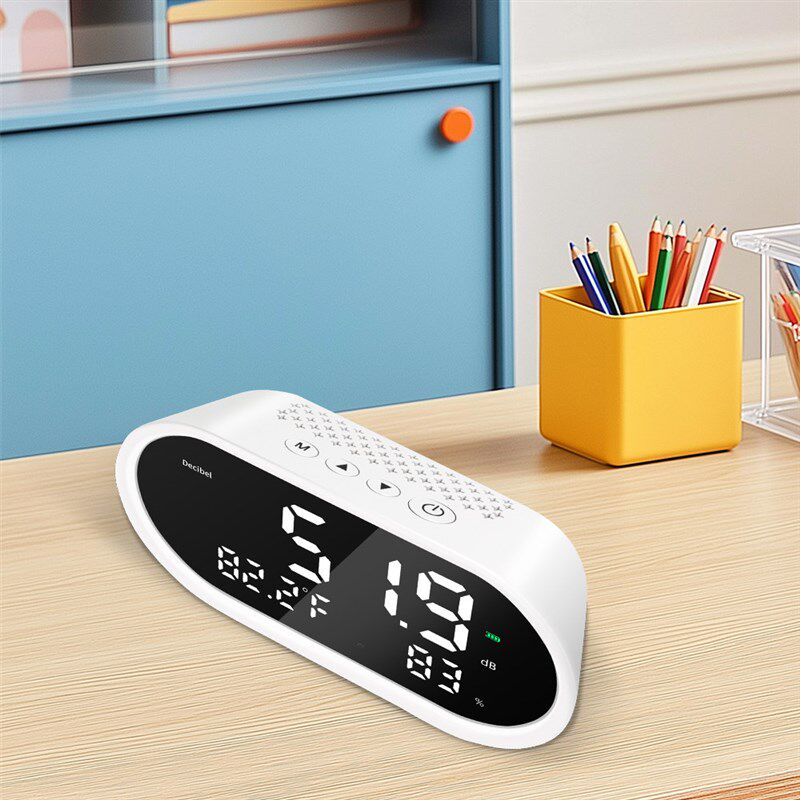 分贝检测仪DM1509N噪音声音检测试仪家用分贝温度湿度检测三合一