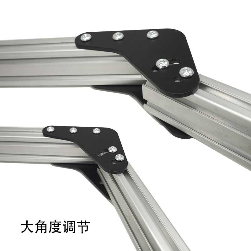 三联屏四联屏连接件模拟赛车配件支架铝型材型材角度连接件