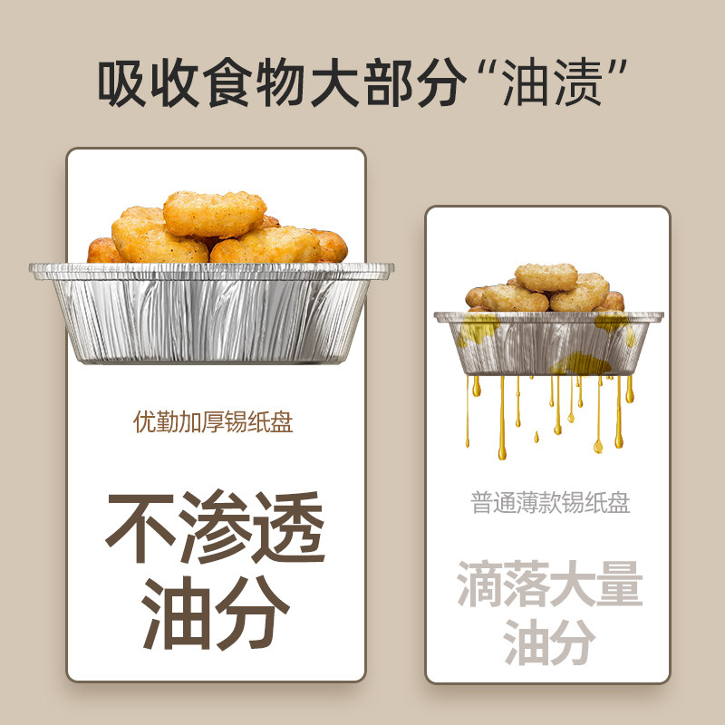 锡纸空气炸锅专用纸家用加厚烧烤锡箔纸盘圆形铝箔纸锡纸碗