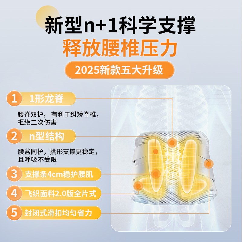 老人腰疼护腰带防滑固定腰间盘突出日常护理久坐支撑四季腰围腰托