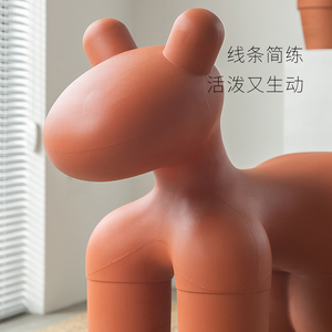 网红儿童创意小马椅设计师创意个性卡通动物玩具椅客厅沙发单人椅