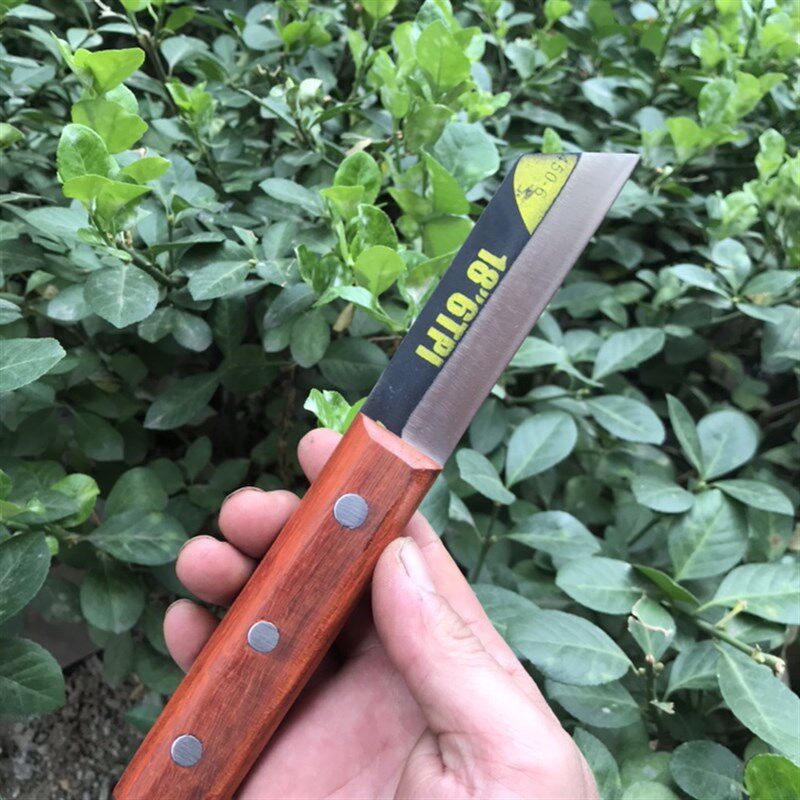 手工制作w18老锋钢锯条嫁接刀芽接刀 接树刀 园林嫁接工高速钢刀