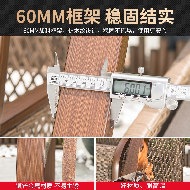 远茂户外秋千庭院花园吊床大人家用院子室外双人秋千铝合金高端